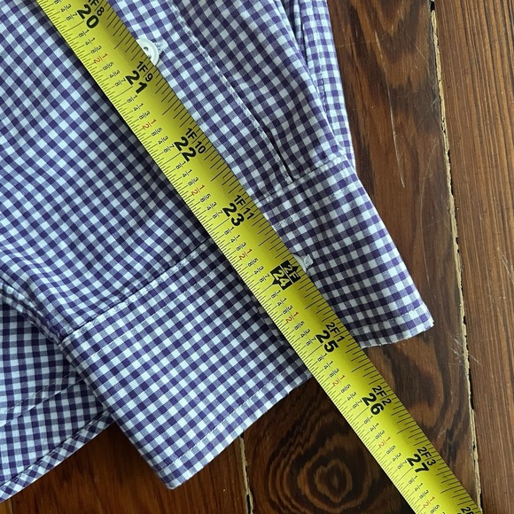 Ralph Lauren Custom Fit Purple Gingham Button-Down‎ Shirt XL Long Sleeve - Picture 10 of 12